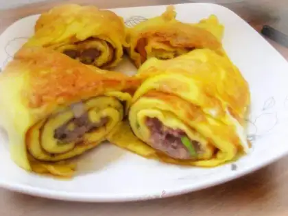 Beef omelet