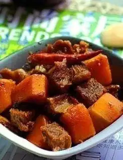 Braised beef with pumpkin