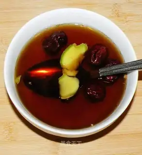 Ginger, dates, brown sugar water
