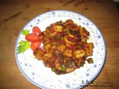 Dry roasted shrimp
