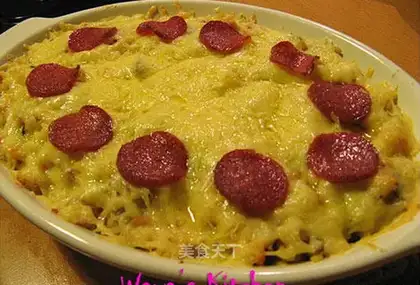 Italian style rice with mushroom and cheese