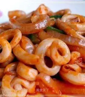 Korean spicy fried squid
