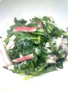 Crab and leek