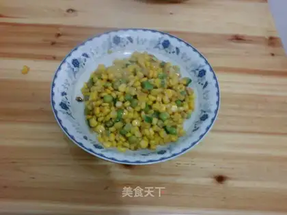 Home-cooked fried corn