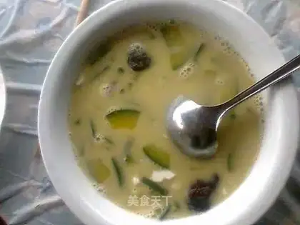 Salted egg and pumpkin soup