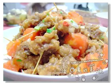 Steamed mutton with rice flour