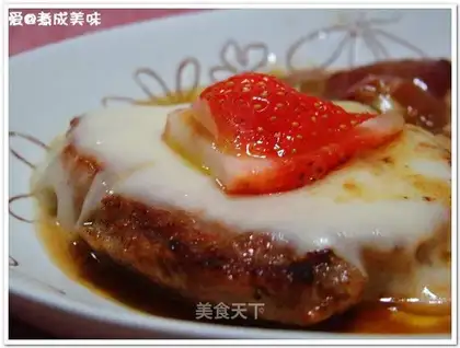 Pork steak with cheese