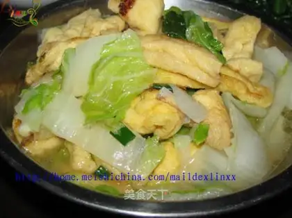 Stewed cabbage with bean sauce
