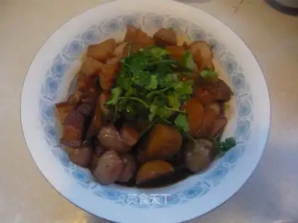 Stewed pork with radish