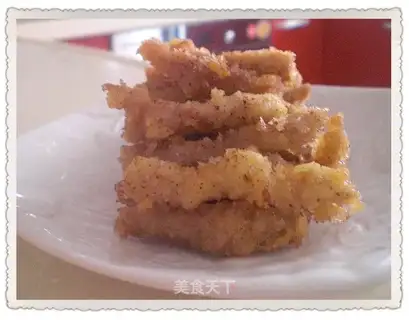 Salt and pepper pork strips