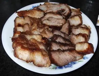 Home-made rice cooker barbecued pork