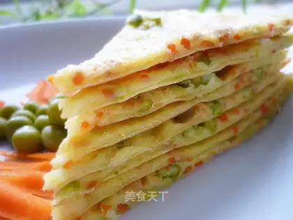 carrot and pea cake