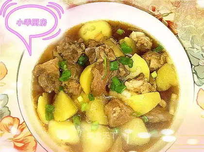 Beef stewed potatoes