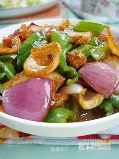 Twice cooked pork in oyster sauce