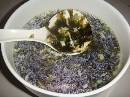 seaweed egg soup