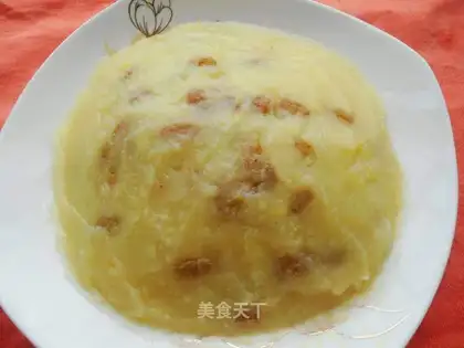 Raisins, honey, mashed potatoes