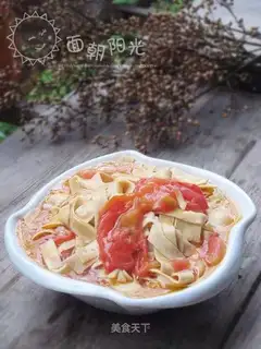 stir-fried thousands of slices of tomatoes
