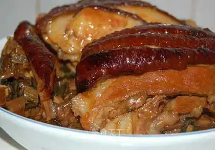 braised pork with plum vegetables