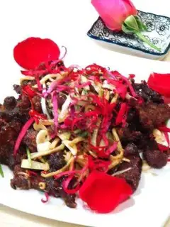 Fried rose robe meat