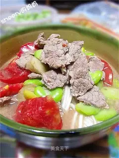 Tomato beef soup noodles
