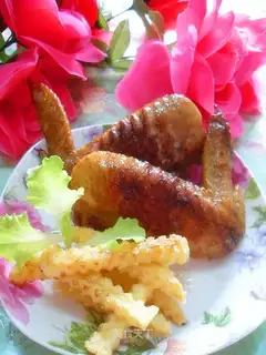 Super love, flames and wings