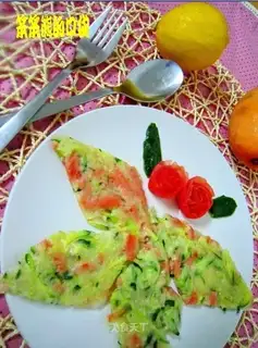 ham and cucumber omelet