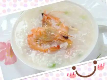 Pork and fresh shrimp porridge