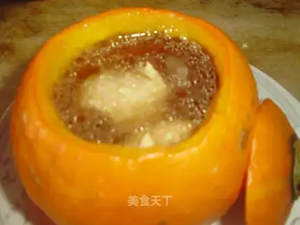 Pumpkin meatball soup