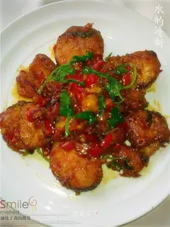 Stewed grass carp in sauce