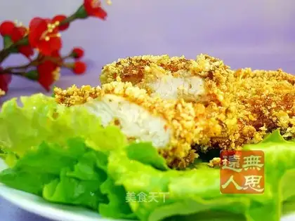 Crispy and spicy chicken steak