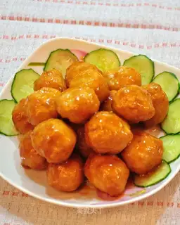 Sweet and sour chicken meatballs