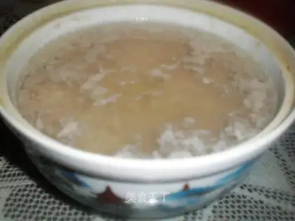 Microwave meat pie soup