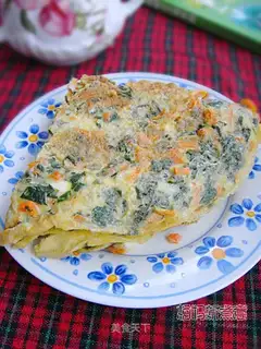 Mint egg cake