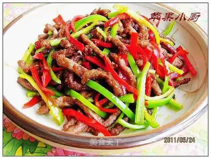 stir-fried shredded beef