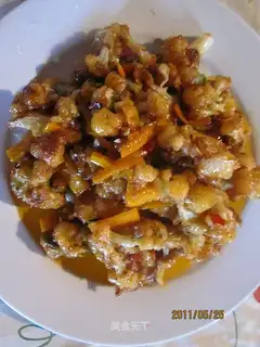 Cauliflower in oyster sauce
