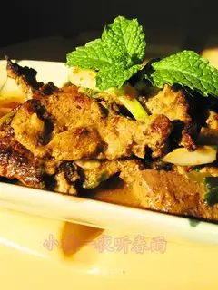 fried liver in oyster sauce
