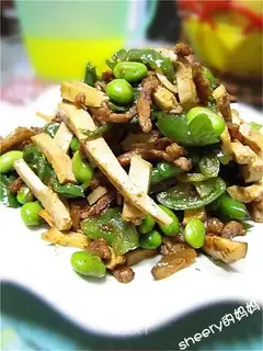 Home-cooked fried shredded pork