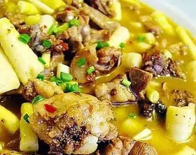 Curry ribs nourishing soup