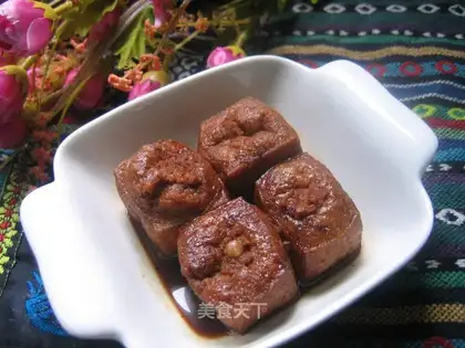 Stuffed meat with oily tofu