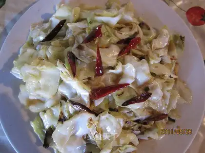 shredded cabbage