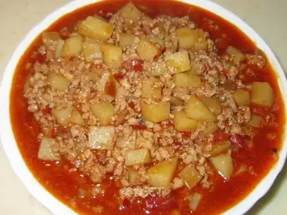 meat paste, potato paste