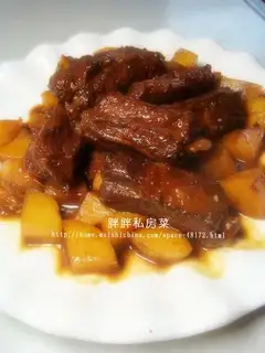braised pork ribs
