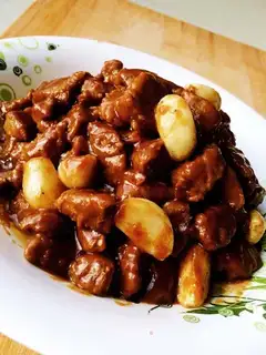 Porridge and pepper beef