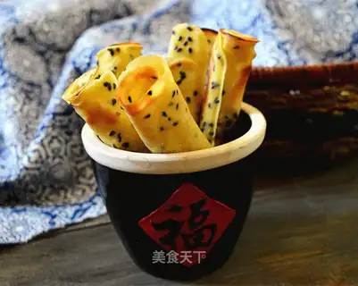 All-shell sesame egg rolls