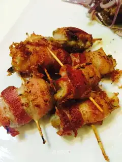 Cheese bacon cod roll