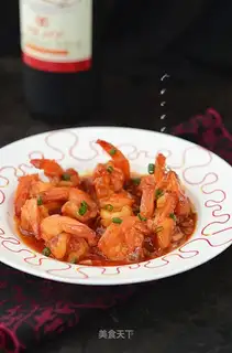 Garlic juice and back shrimp