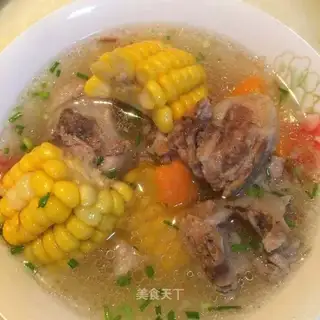 Corn steak soup