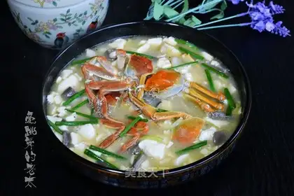 Crab tofu mushrooms