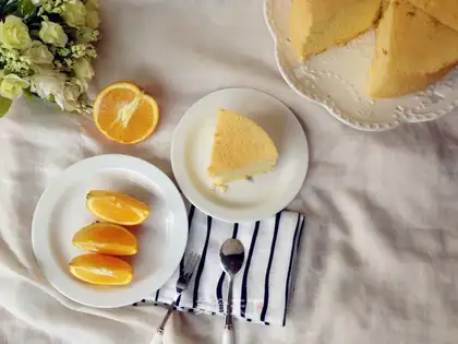 Orange-flavored rice cake