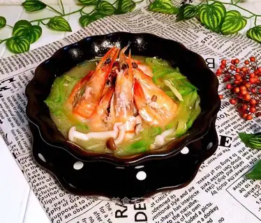 Blue radish shrimp